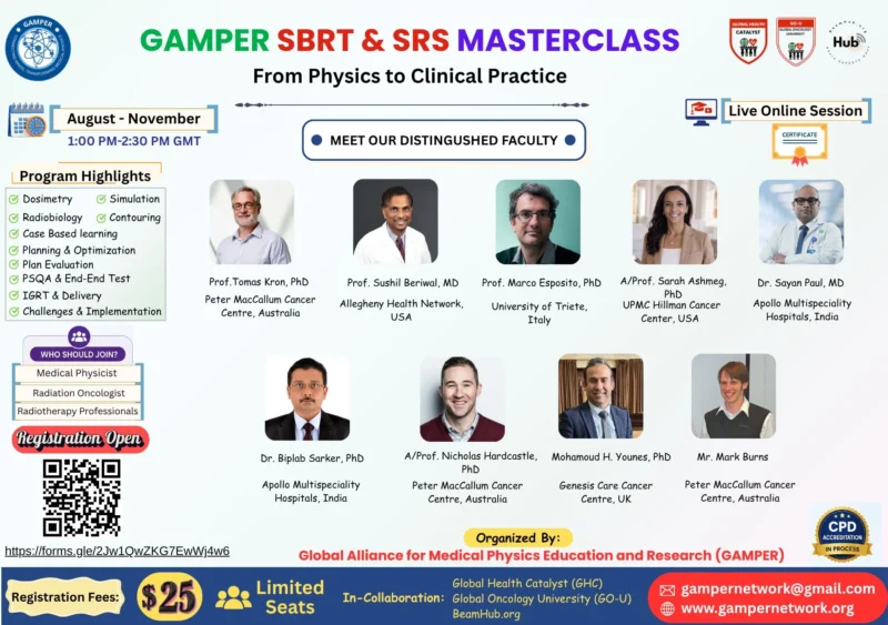 Jobairul Islam: Registration Opens For 16-Session Masterclass On Advanced SBRT And SRS Physics