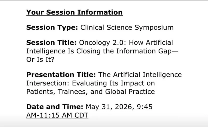 Matthew Kurian: From Community Oncology to the ASCO Stage 2 Matthew Kurian: From Community Oncology to the ASCO Stage