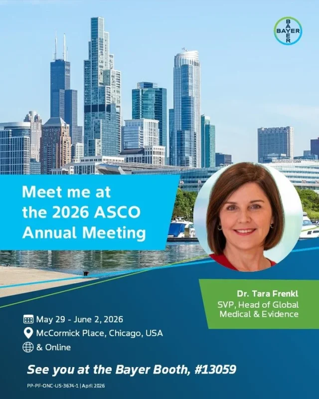 Tara Frenkl: Bayer Head Invites Colleagues To Connect At Booth 13059 During ASCO26