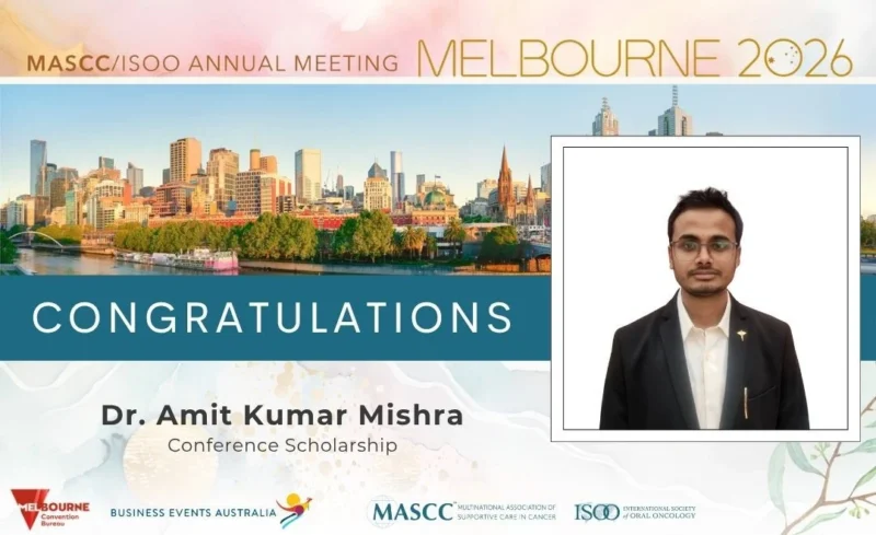Congratulations to Amit Kumar Mishra to Present at the MASCC/ISOO 2026 Annual Meeting 2 MASCC