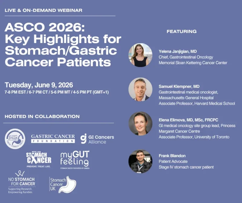 ASCO 2026: Key Highlights for Stomach/Gastric Cancer Patients 2 ASCO 2026: Key Highlights for Stomach/Gastric Cancer Patients