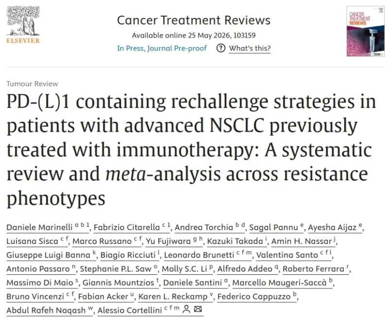 Alessio Cortellini: Proud International Collaboration Advancing PD L1 Rechallenge Research in NSCLC 2 Alessio Cortellini
