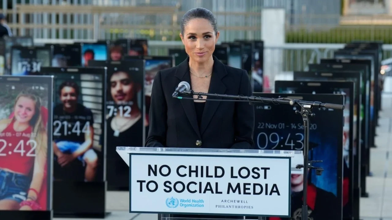 No Child Lost to Social Media: Duchess Meghan Advocates for Youth Digital Safety at WHA79