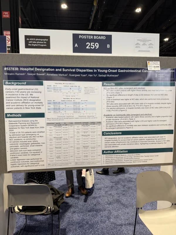 Sawyer Bawek: Proud to See Mrinalini Ramesh Present Her Abstract at ASCO 2 Sawyer Bawek