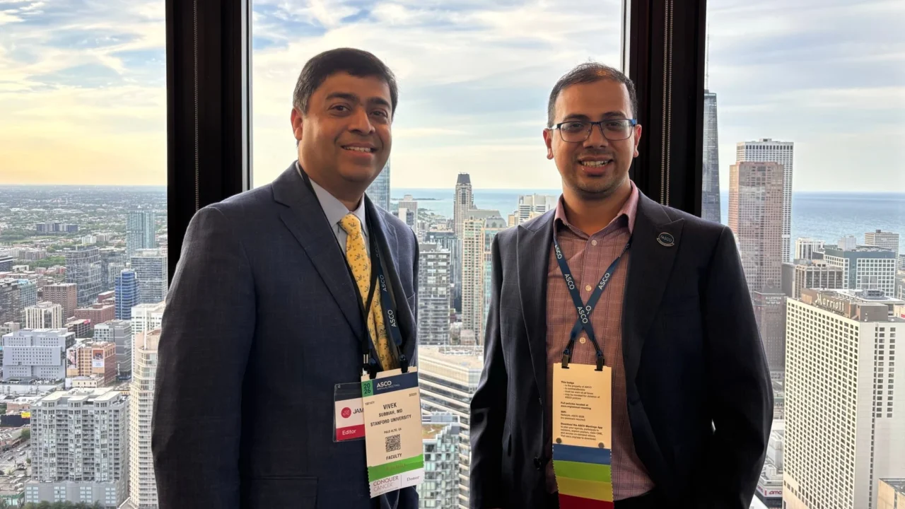 Vivek Subbiah: Wonderful to Meet Bishal Gyawali at JAMA Oncology Reception