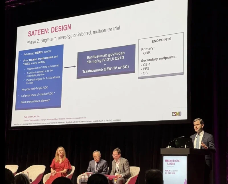 Paolo Tarantino: SATEEN Trial Results at ESMO Breast 2026