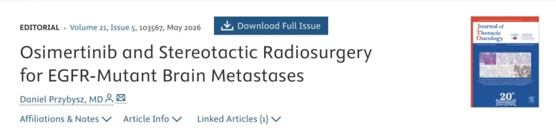 Daniel Przybysz: IO and SRS Strategies in EGFR-Positive Brain Metastases