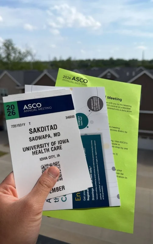 Sakditad Saowapa: Very Excited to Attend The ASCO Annual Meeting Next Week