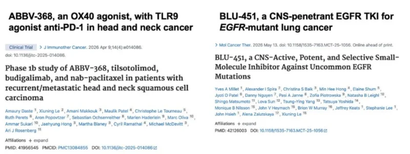 Xiuning Le: Very Proud of Two Recent Clinical Trial Publications in HNSCC and Lung Cancer 2 ABBV-368, BLU-451