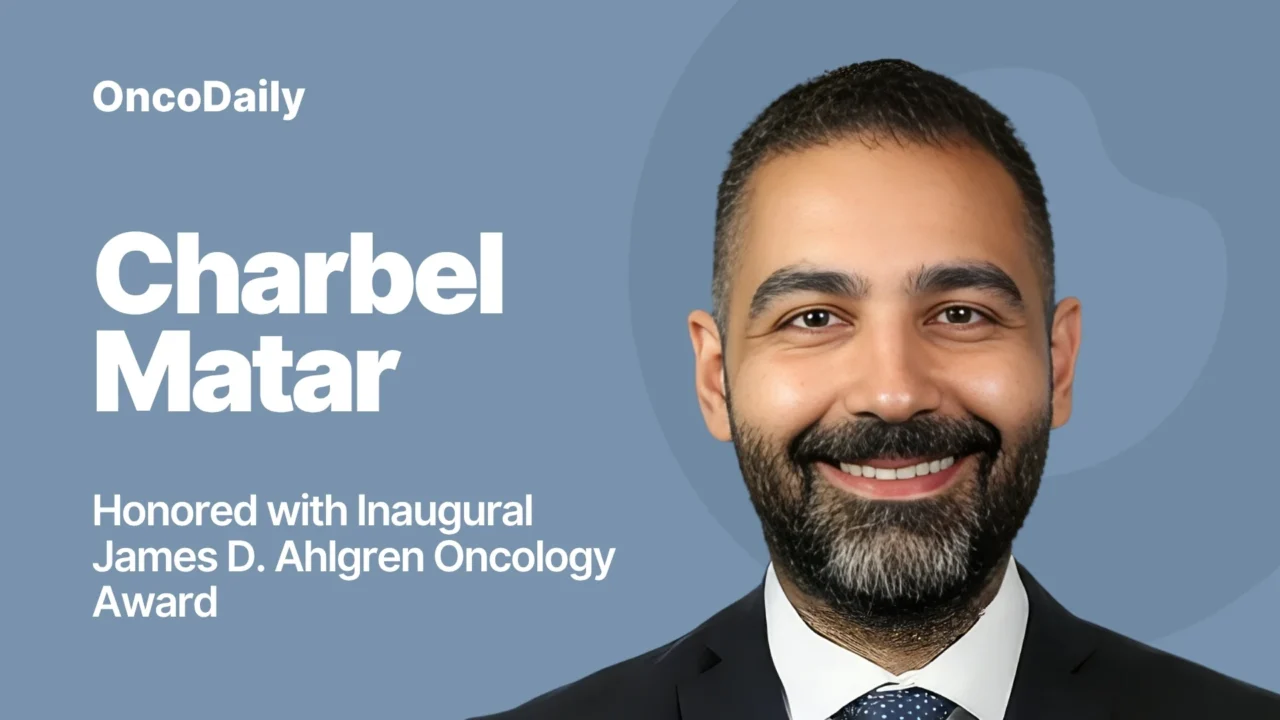 Charbel Matar Receives Inaugural James D. Ahlgren Oncology Award 2026