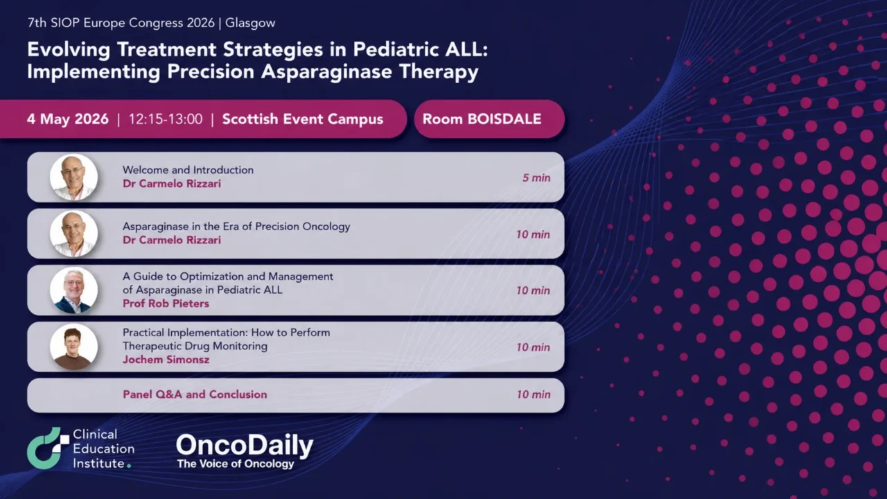 Join Us At SIOP Europe Congress 2026 For An Insightful Session On Pediatric ALL
