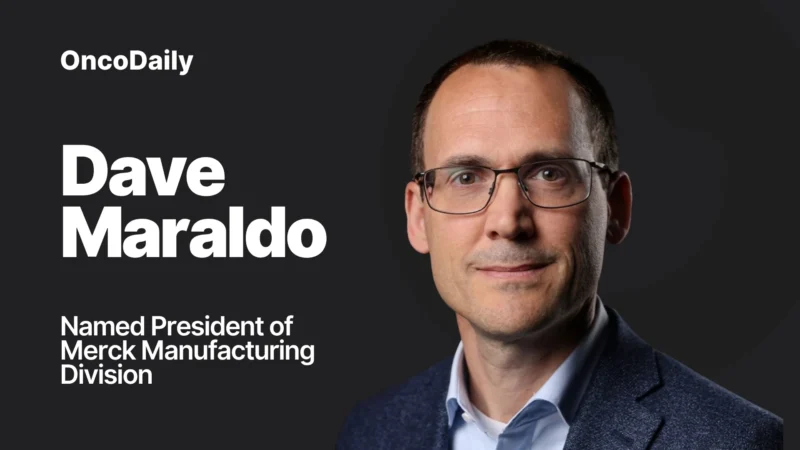 Dave Maraldo Steps Into Role as Executive Vice President and President of Merck Manufacturing Division