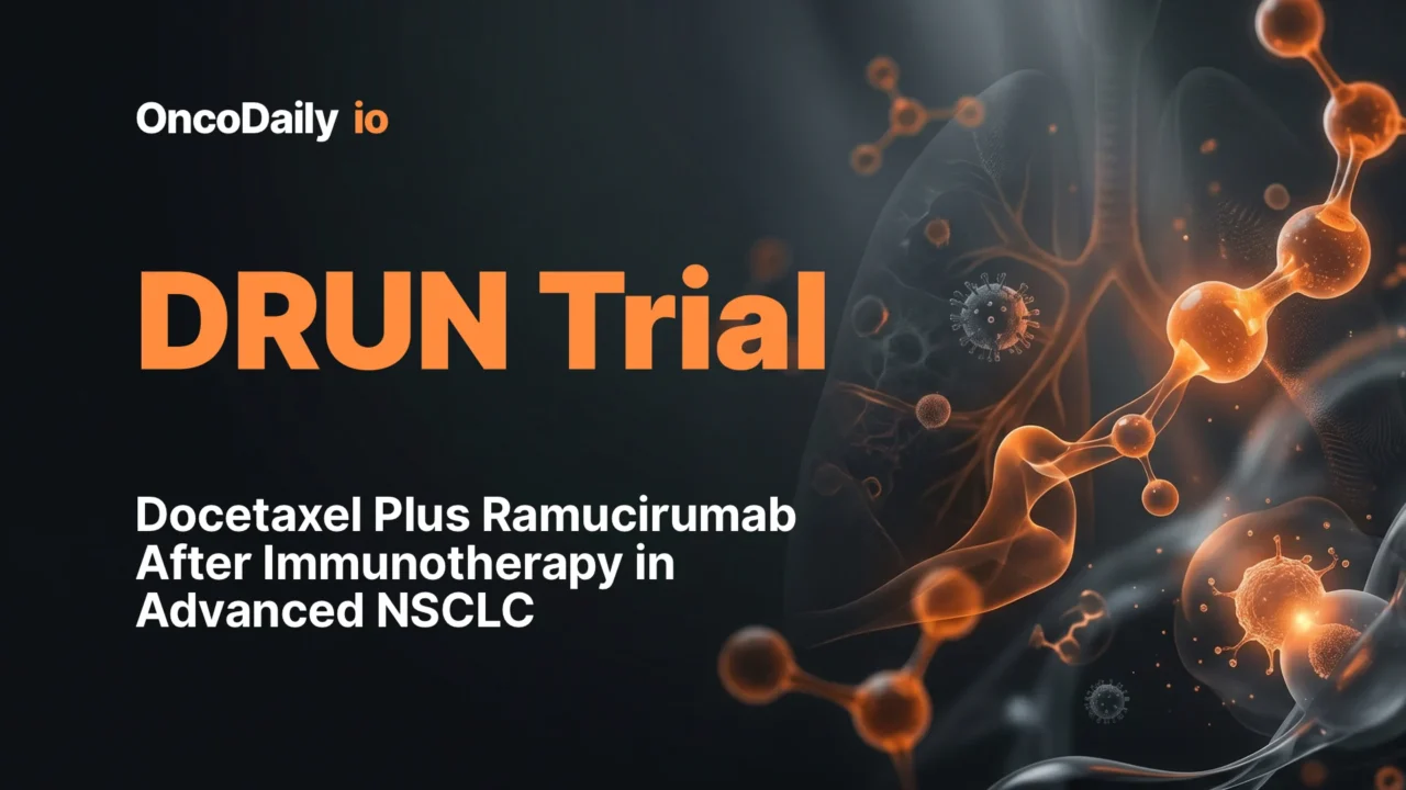 DRUN Trial: Docetaxel Plus Ramucirumab After Immunotherapy in Advanced NSCLC