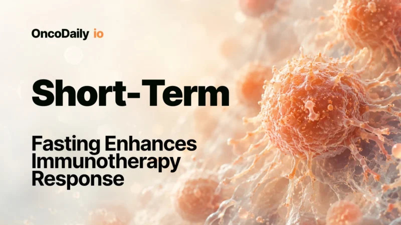 Short-Term Fasting Enhances Immunotherapy Response