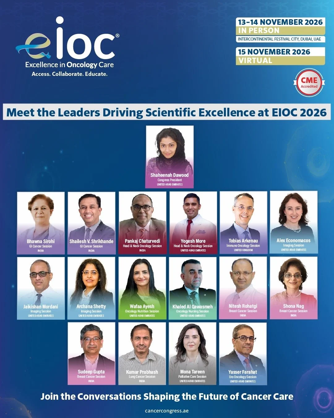 Meet the Leaders Driving Scientific Excellence at EIOC 2026