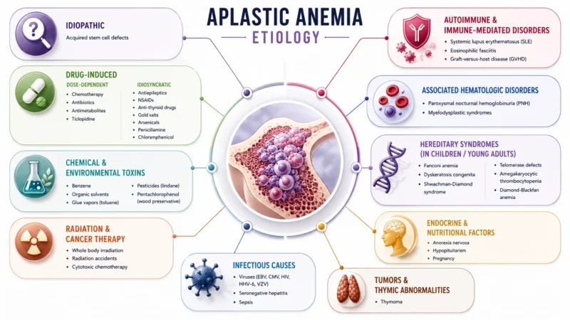 Aplastic Anemia (AA): Bone Marrow Failure and the Borderline With Leukemia 