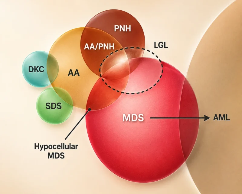 Aplastic Anemia (AA): Bone Marrow Failure and the Borderline With Leukemia 