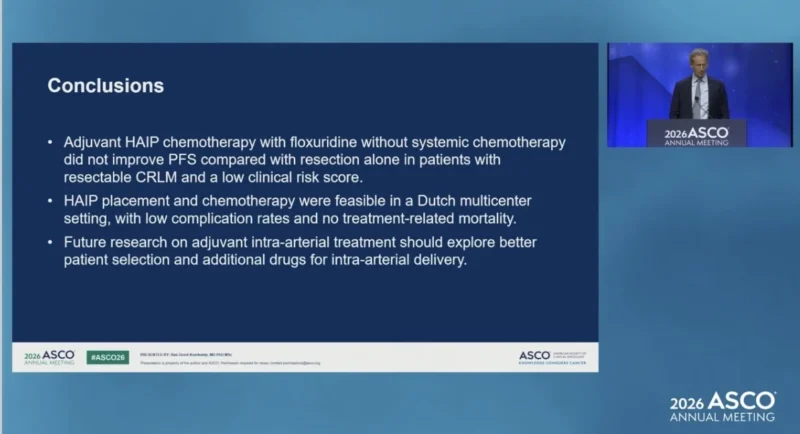 The PUMP at ASCO 2026: Adjuvant HAIP Chemotherapy With Floxuridine in Resectable Colorectal Liver Metastases 6 PUMP takeaway