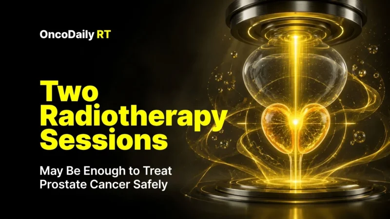 Two Radiotherapy Sessions May Be Enough to Treat Prostate Cancer Safely