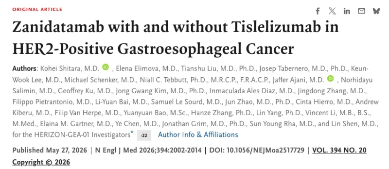 Nikhil Vasudeva to Kohei Shitara: Does Tislelizumab Actually Make a Difference in HERIZON-GEA-01? 6 Nikhil Vasudeva, Kohei Shitara