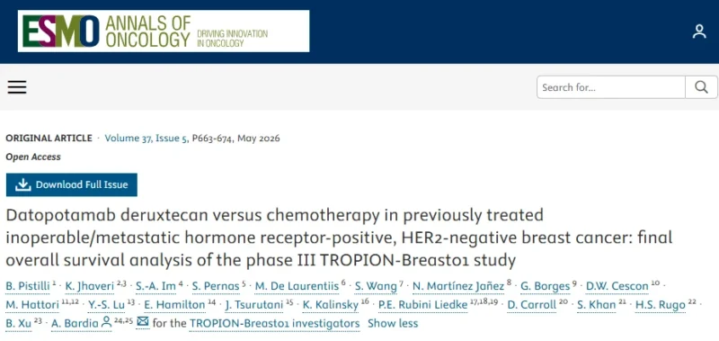 Erika Hamilton: TROPION-Breast01 Overall Survival Data Now Available