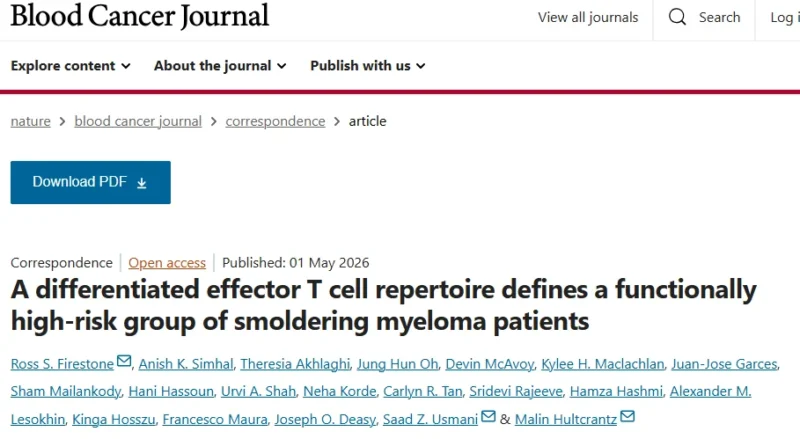 Myeloma Paper of the Day, May 2nd Suggested by Robert Orlowski