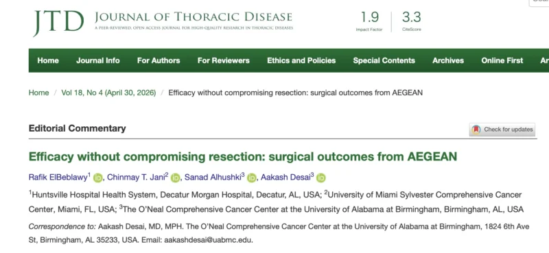 Rafik El Beblawy: Evolving Role of Perioperative Immunotherapy in Resectable NSCLC