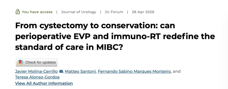 Javier Molina Cerrillo: Can We Move From Radical Cystectomy to Bladder Preservation in Muscle-invasive Bladder Cancer