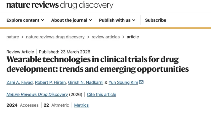Diego A. Díaz-García: Wearables in Clinical Trials