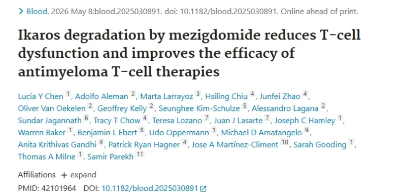 Myeloma Paper of the Day, May 9th Suggested by Robert Orlowski