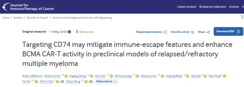 Myeloma Paper of the Day, May 15th Suggested by Robert Orlowski