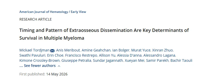 Myeloma Paper of the Day, May 16th Suggested by Robert Orlowski