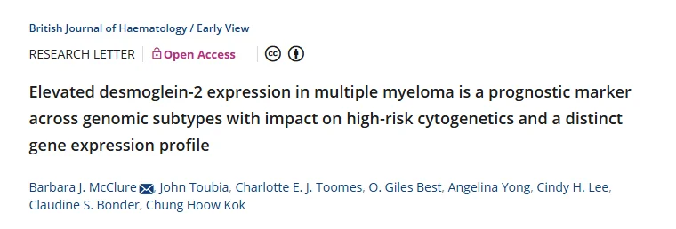 Myeloma Paper of the Day, May 19th Suggested by Robert Orlowski