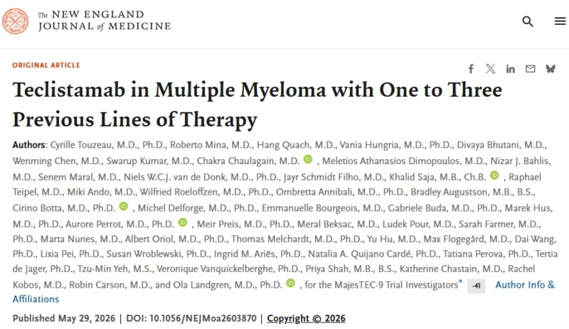 Myeloma Paper of the Day, May 30th Suggested by Robert Orlowski