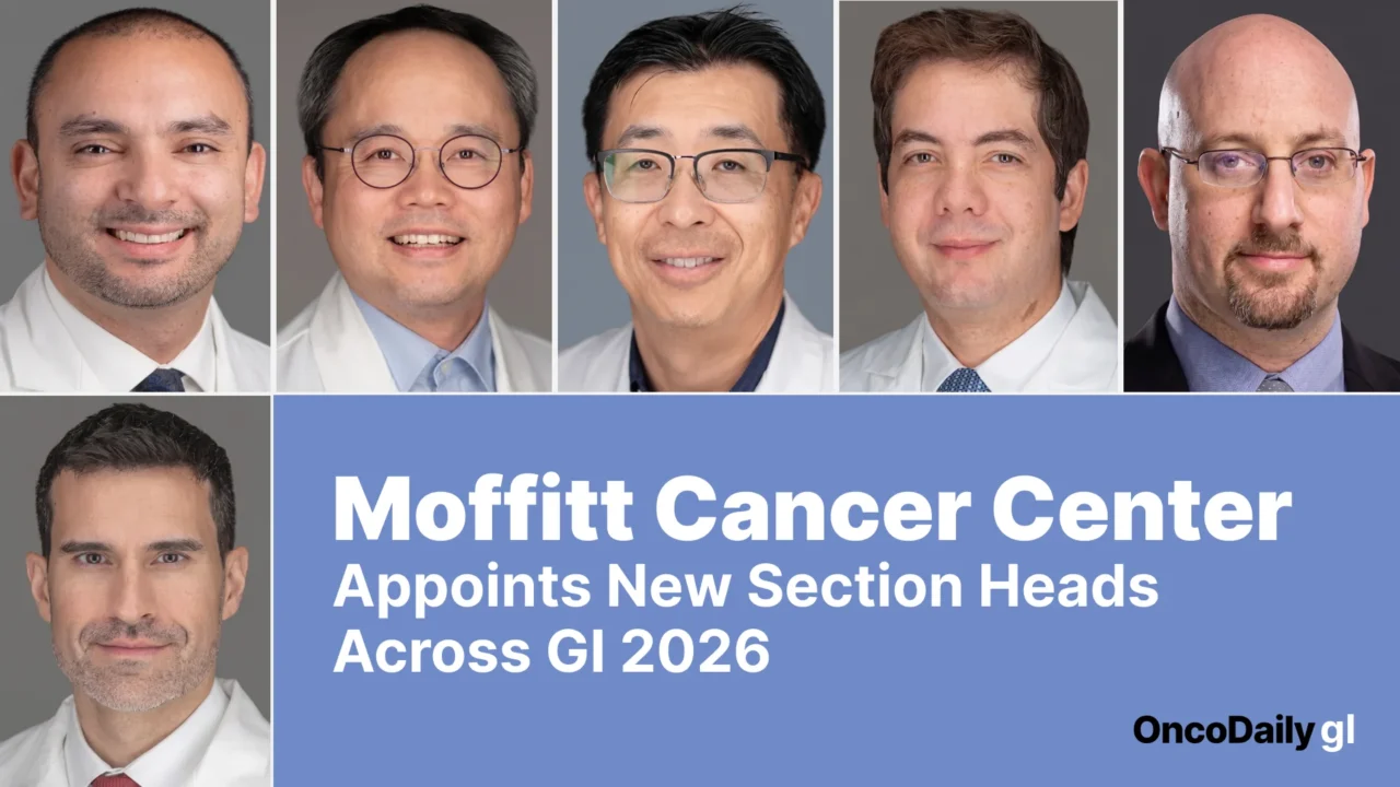 Moffitt Cancer Center Appoints New Section Heads Across Gastrointestinal Oncology 2026
