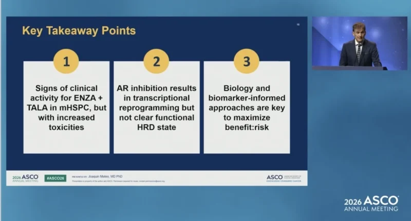 ZZFIRST Updates at ASCO 2026: Randomized Phase 2 Trial Evaluates Enzalutamide Plus Talazoparib in mHNPC 6 ZZFIRST takeaway