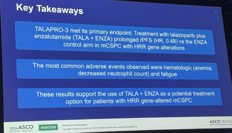 Dillon Cockrell: Talazoparib + Treatment Delays Cancer Growth in Advanced Prostate Cancer 2 Dillon Cockrell