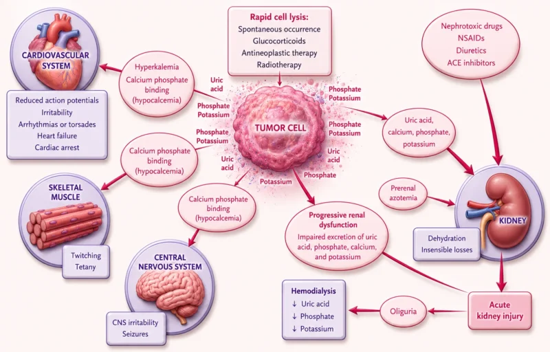 Tumor Lysis Syndrome (TLS): The Systemic Aftermath of Rapid Malignant Cell Breakdown
