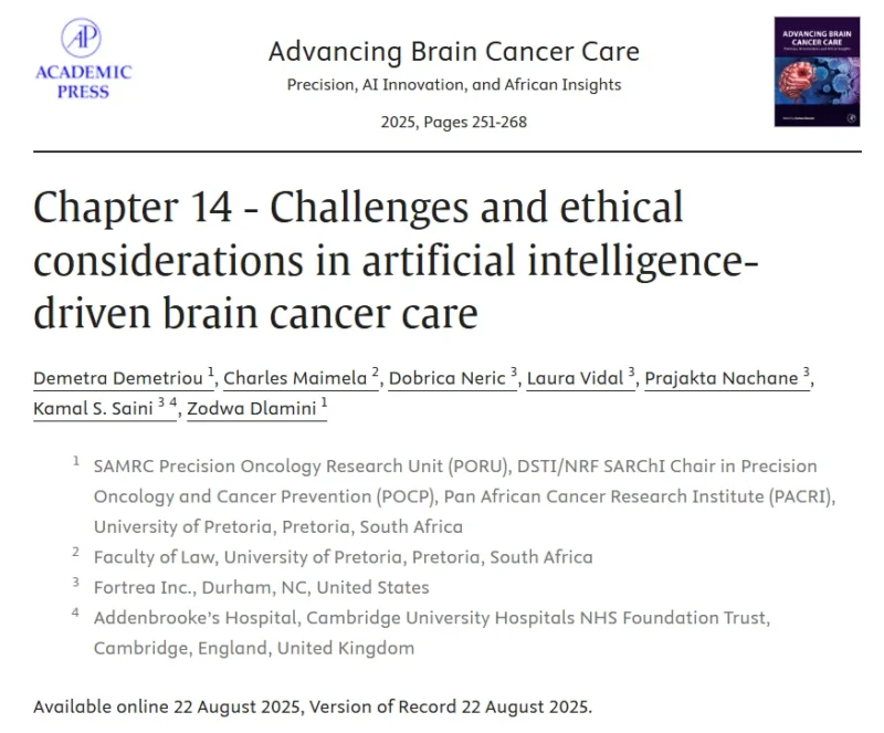 Kamal Saini: Challenges in AI-Driven Cancer Care 2 Kamal Saini