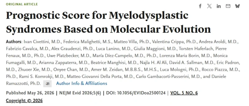 Amer Zeidan: Molecular Evolution and Prognostic Scoring in Myelodysplastic Syndromes 2 Amer Zeidan