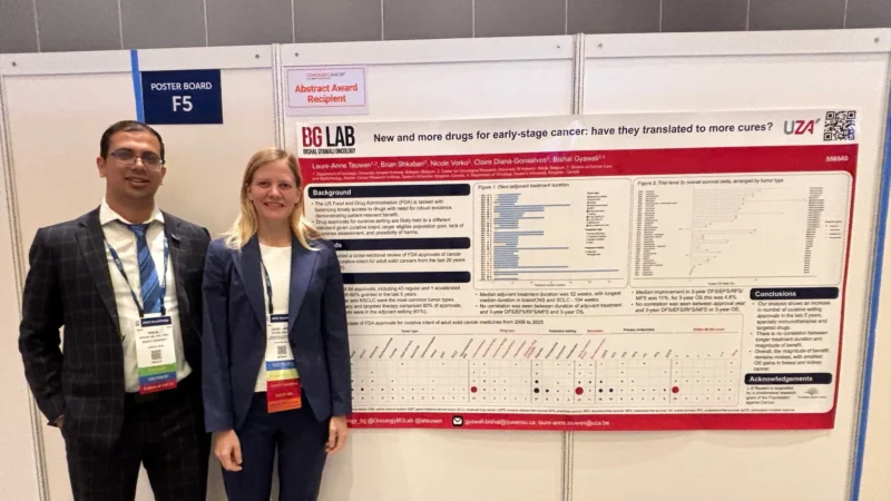Bishal Gyawali: Laure-Anne Teuwen Presenting Award Wining Poster at ASCOBT26