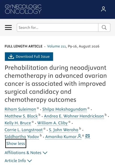 Siddhartha Yadav: Excited to See Two of Our Studies Published This Month in Gynecologic Oncology