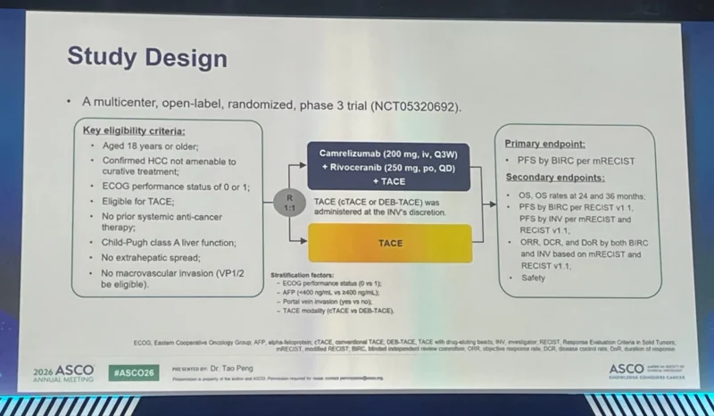 Angela Lamarca: Consistent Findings on CamrelizumabRivoceranibTace Against Tace Presented at ASCO26 2 Angela Lamarca
