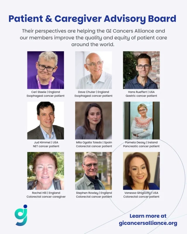 Pamela Deasy: Honoured to Serve on Patient and Caregiver Advisory Board of GI Cancers Alliance 2 Pamela Deasy, GI Cancers Alliance