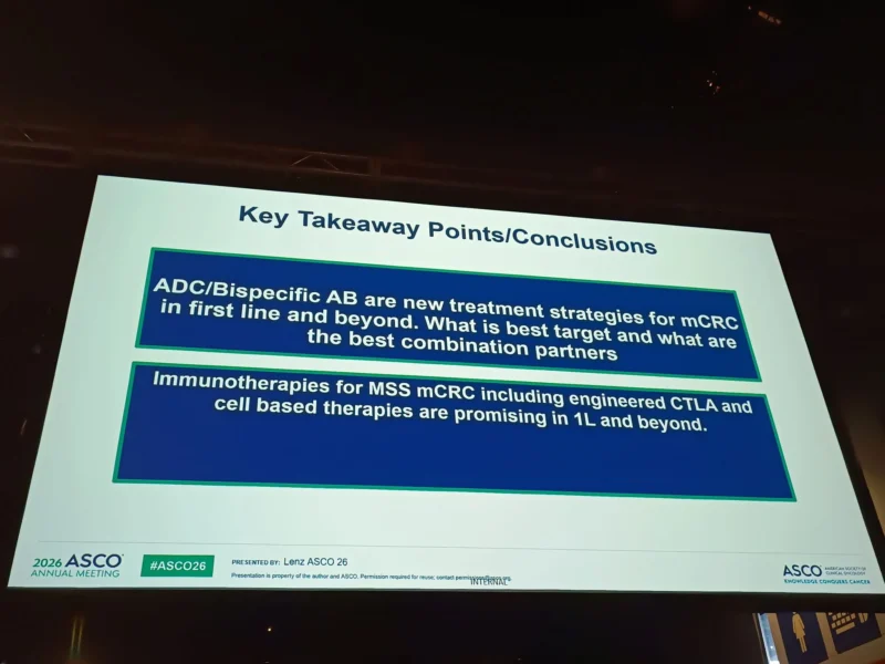 Santiago Fontes: Outstanding Lecture by Prof. Heinz Josef Lenz at ASCO 2026 Educational Session 2 Santiago Fontes: Outstanding Lecture by Prof. Heinz Josef Lenz at ASCO 2026 Educational Session