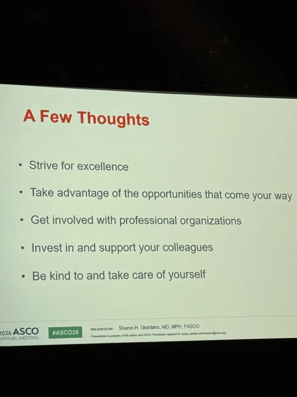 Laurence Buisseret: Beyond the Exciting Science, ASCO 2026 is Also a Moment to Reflect 2 Laurence Buisseret
