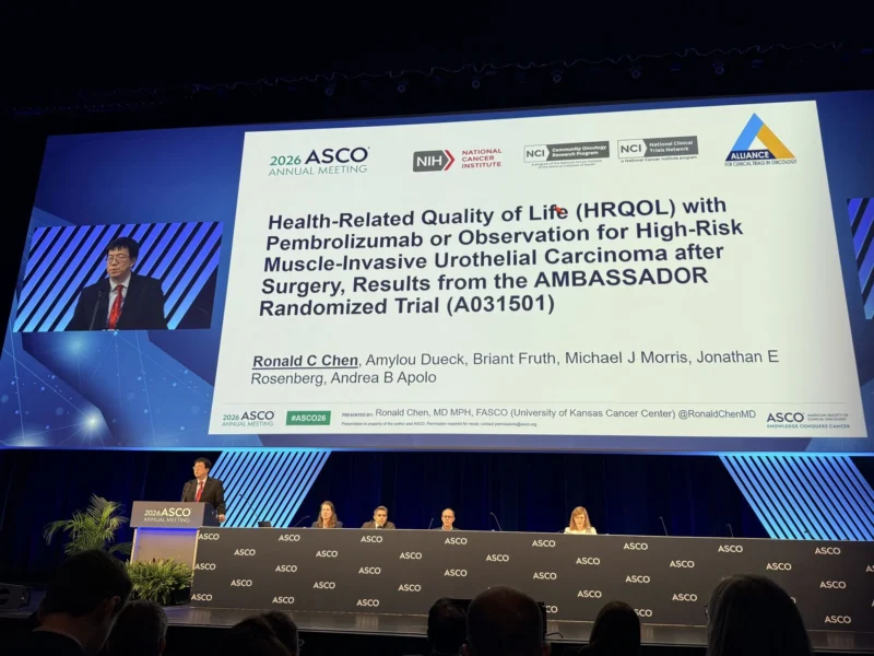 Ronald Chen: Presented QoL Results From the AMBASSADOR Randomized Trial at ASCO26 2 Ronald Chen: Presented QoL Results From the AMBASSADOR Randomized Trial at ASCO26