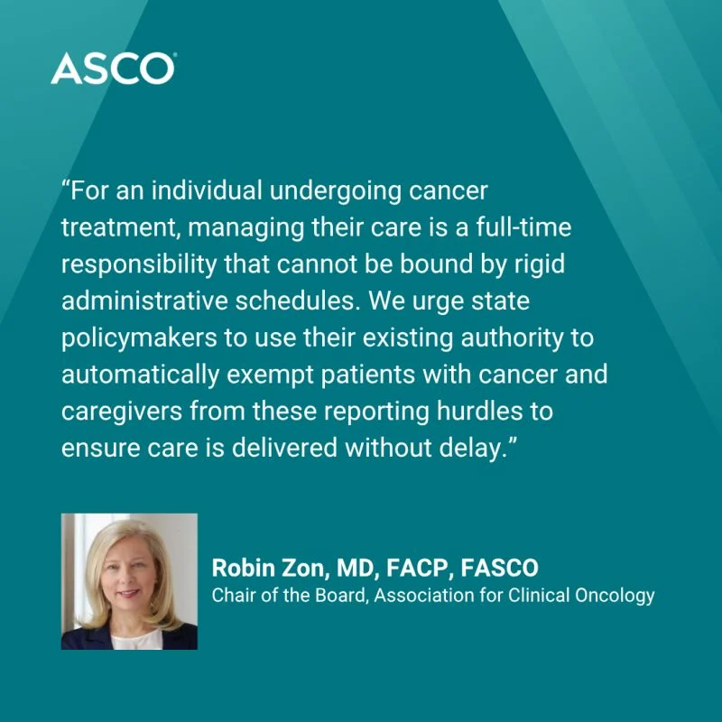 CMS Medicaid Work Requirement Guidance and Cancer Care - ASCO 2 ASCO