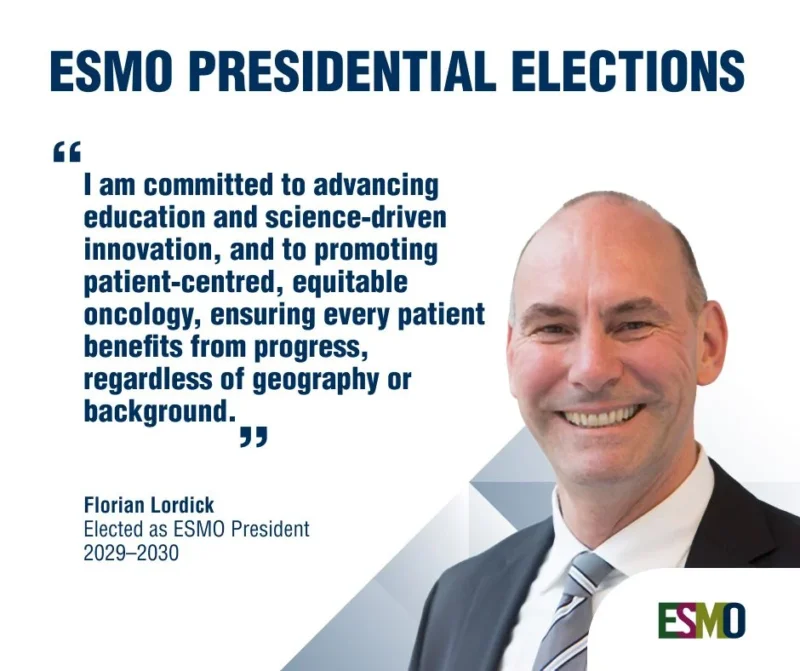 Florian Lordick Elected ESMO President 2029–2030 2 Florian Lordick