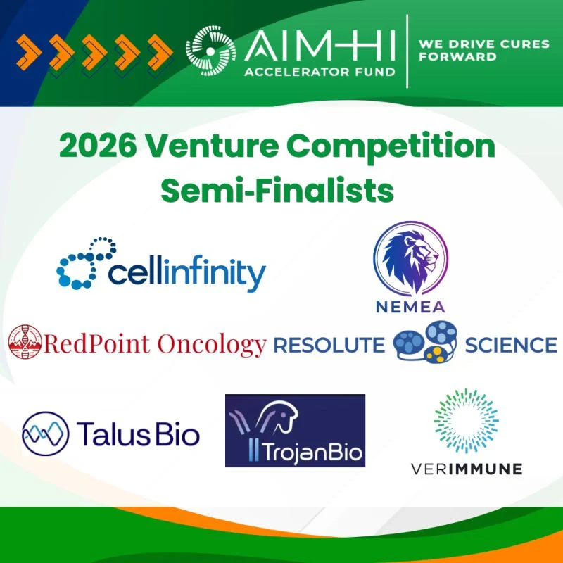 Congratulations to the 2026 AIM-HI Venture Competition Semi-Finalists - AIM-HI Accelerator Fund 2 AIM-HI Accelerator Fund